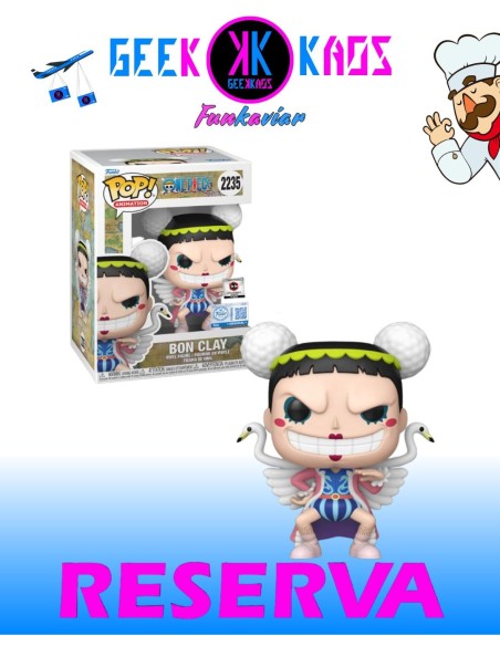 FUNKO POP! - ONE PIECE - BON CLAY 2235 ( CHALICE PRE-RELEASE STICKER )