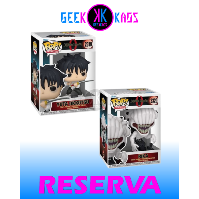 2-PACK FUNKO POP! - JUJUTSU KAISEN - YUTA OKKOTSU 2319,RIKA 2320