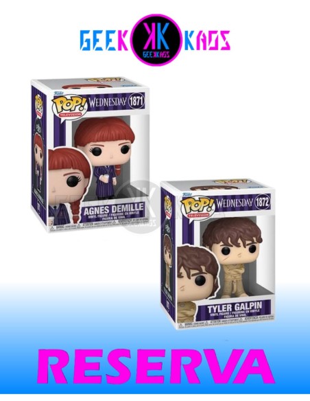 2-PACK - FUNKO POP! WEDNESDAY - AGNES DEMILLE 1871, TYLER GALPIN 1872