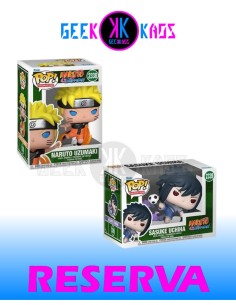 2-PACK - FUNKO POP! - NARUTO SHIPPUDEN - NARUTO UZUMAKI 2338, SASUKE UCHIHA 2339