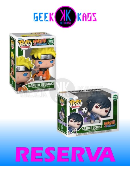 2-PACK - FUNKO POP! - NARUTO SHIPPUDEN - NARUTO UZUMAKI 2338, SASUKE UCHIHA 2339