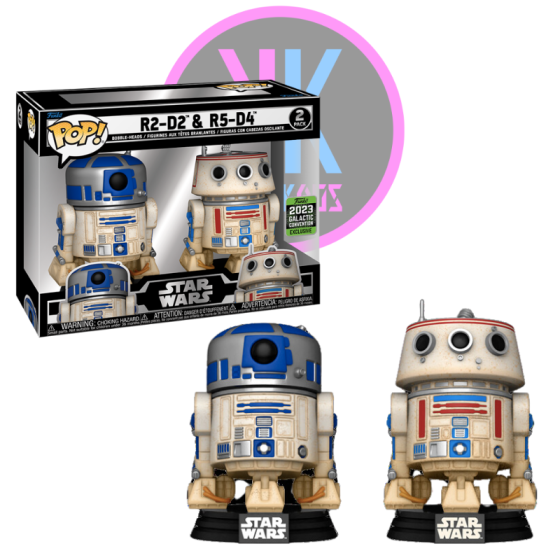 R2-D2 & R5-D4 (2-PACK) (GALACTIC CONVENTION 2023)