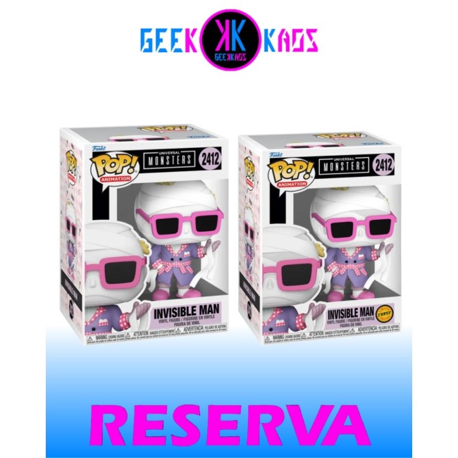 FUNKO POP! - MONSTERS - INVISIBLE MAN 2412 (BUNDLE)