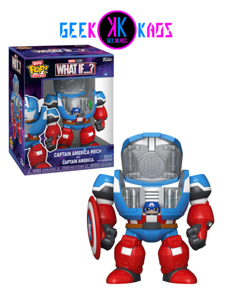 BITTY POP! BITTY BOT - WHAT IF... - CAPTAIN AMERICA MECH WITH CAPTAIN AMERICA
