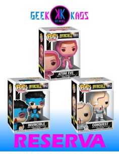 3-PACK - FUNKO POP! INVINCIBLE - ATOM EVE 1911, INVINCIBLE 1912, CONQUEST 1913