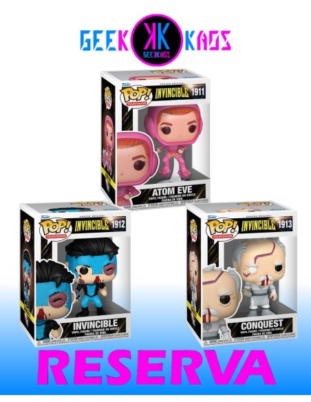 3-PACK - FUNKO POP! INVINCIBLE - ATOM EVE 1911, INVINCIBLE 1912, CONQUEST 1913