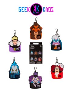 BLIND BOX - DISNEY VILLAINS - MINI MOCHILA LLAVERO MYSTERY - LOUNGEFLY