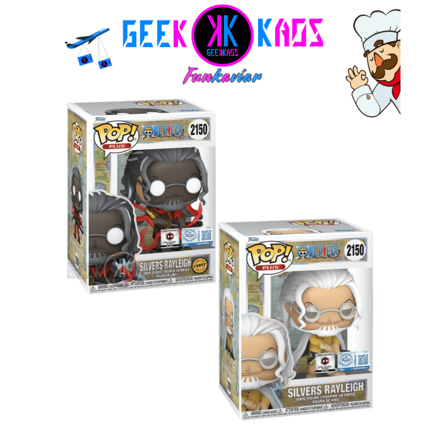 FUNKO POP! PLUS - ONE PIECE - SILVERS RAYLEIGH 2150 (CHALICE STICKER) (BUNDLE)