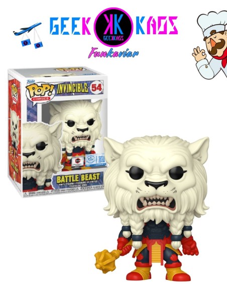 FUNKO POP! - INVINCIBLE - BATTLE BEAST 54 ( CHALICE PRE-RELEASE STICKER )