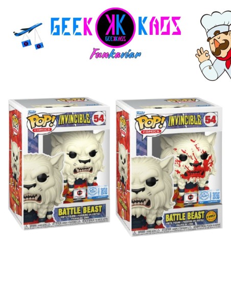 FUNKO POP! - INVINCIBLE - BATTLE BEAST 54 BUNDLE (CHALICE PRE-RELEASE STICKER)