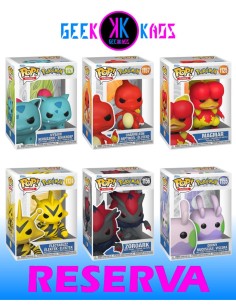 6-PACK - FUNKO POP! POKEMON - ELECTABUZZ 1124, MAGMAR 1125, IVYSAUR 1126, GOOMY 1155, ZOROARK 1156, CHARMELEON 1157
