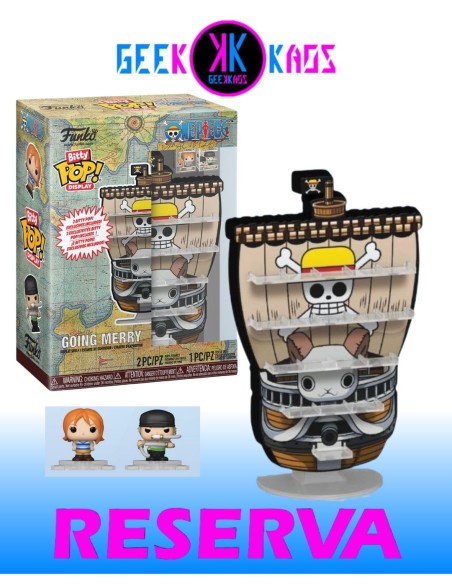 BITTY POP! DISPLAY - ONE PIECE - GOING MERRY (ZORO + NAMI)