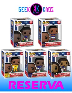 5-PACK - FUNKO POP! SELECCION FRANCESA - CAMAVINGA 77, MBAPPÉ 78, MAIGNAN 79, DEMBÉLÉ 80, KOUNDÉ 81