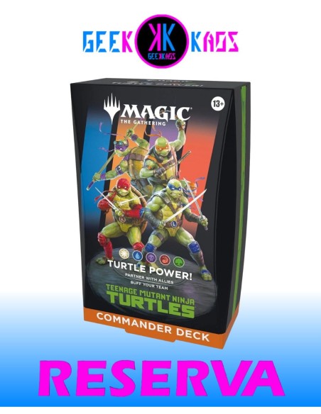 MAGIC: THE GATHERING - TEENAGE MUTANT NINJA TURTLES - COMMANDER DECK - INGLES