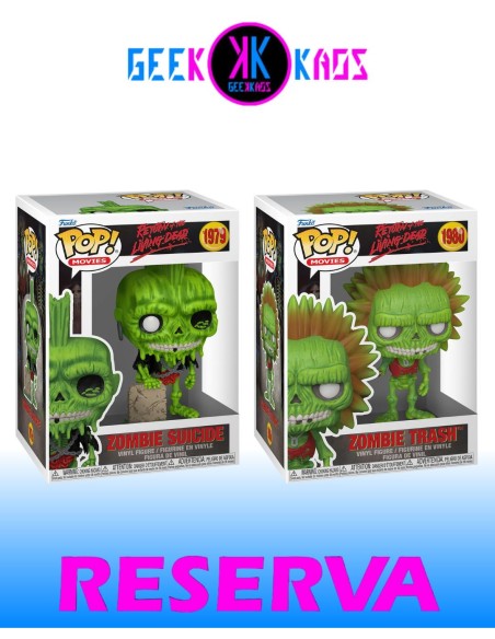 2-PACK -  FUNKO POP! RETURN OF THE LIVING DEAD - ZOMBIE SUICIDE 1979, ZOMBIE TRASH 1980