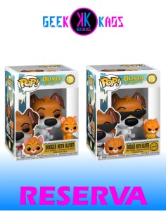 FUNKO POP! - OLIVER & COMPANY - DODGER WITH OLIVER 1705 (BUNDLE)