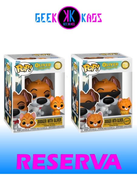 FUNKO POP! - OLIVER & COMPANY - DODGER WITH OLIVER 1705 (BUNDLE)