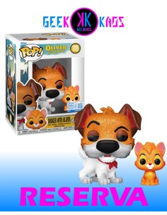 FUNKO POP! - OLIVER & COMPANY - DODGER WITH OLIVER 1705 (SE) (DIAMOND)