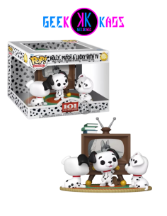 FUNKO POP! MOMENT - 101 DALMATIANS - ROLLY, PATCH & LUCKY WITH TV 1664