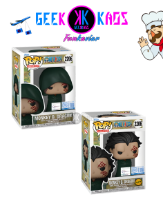 FUNKO POP! - ONE PIECE - MONKEY D. DRAGON 2206 (CHRONO TOYS) (BUNDLE)