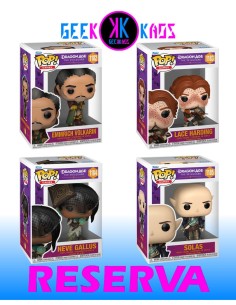 4-PACK - FUNKO POP! DRAGON AGE: THE VEILGUARD - EMMRICH VOLKARIN 1182, LACE HARDING 1183, NEVE GALLUS 1184, SOLAS 1185