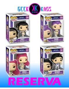 4-PACK - FUNKO POP! - K-POP DEMON HUNTERS - ZOEY 2429, RUMI 2430, MIRA 2431, BOBBY 2432
