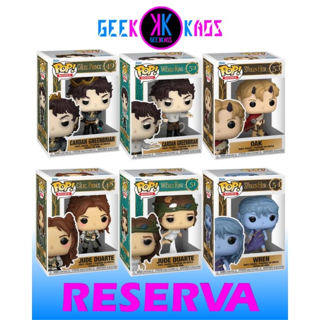 6-PACK - FUNKO POP! - THE FOLK IN THE AIR - JUDE 48, CARDAN 49, JUDE 51, CARDAN 52, OAK 53, WREN 54