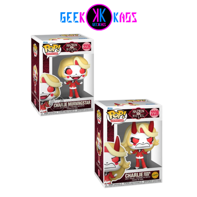 FUNKO POP! - HAZBIN HOTEL - CHARLIE MORNINGSTAR 2239 BUNDLE ( regular + chase )