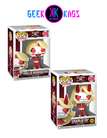 FUNKO POP! - HAZBIN HOTEL - CHARLIE MORNINGSTAR 2239 BUNDLE ( regular + chase )