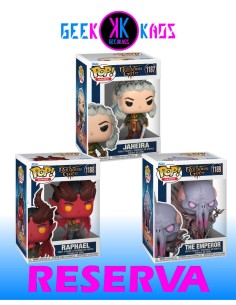 3-PACK - FUNKO POP! BALDUR´S GATE - JAHEIRA 1187, RAPHAEL 1188, THE EMPEROR 1189