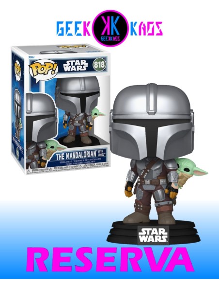 FUNKO POP! - STAR WARS - THE MANDALORIAN WITH GROGU 818