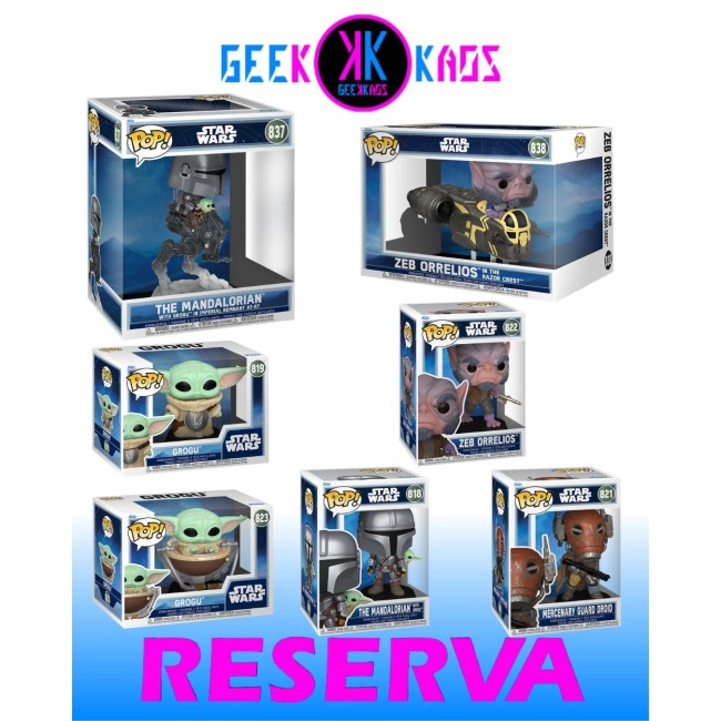 7-PACK - FUNKO POP! STAR WARS - 818, 819, 821, 822, 823, 837, 838