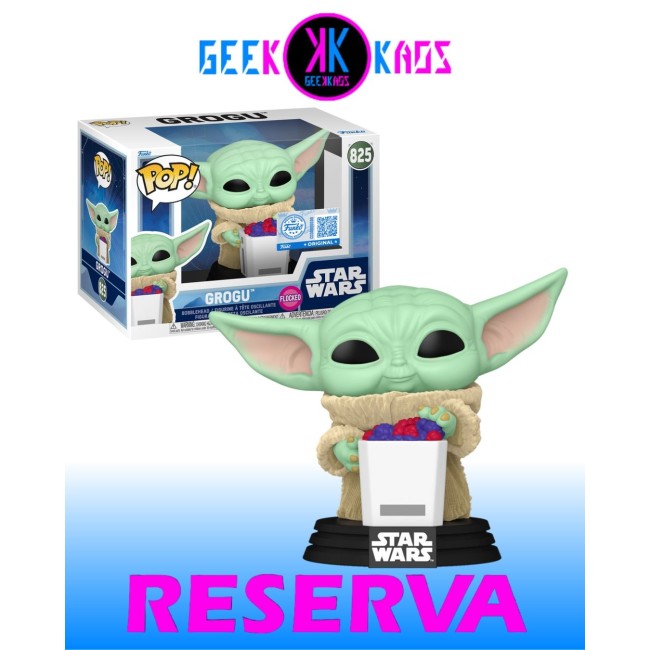 FUNKO POP! - STAR WARS -  GROGU 825 (SE) (FLOCKED)