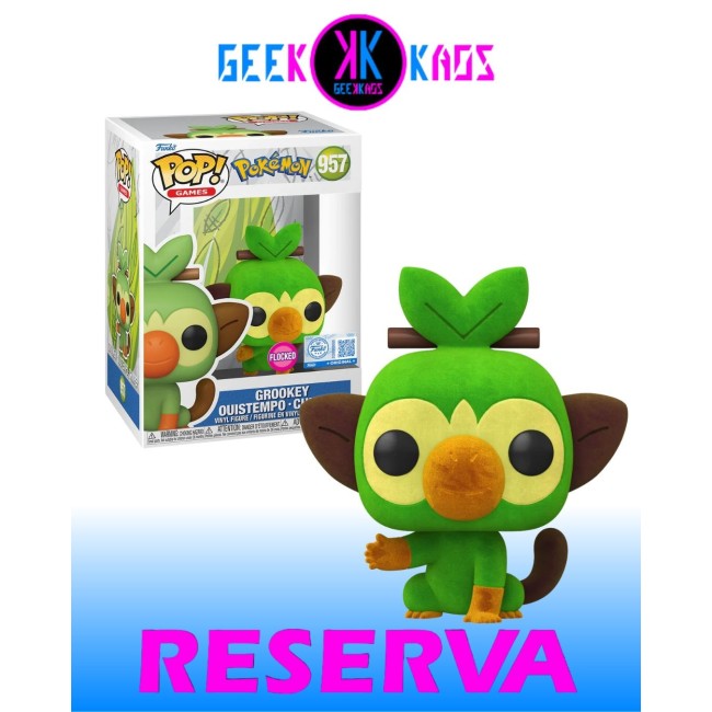 FUNKO POP! - POKEMON - GROOKEY 957 (SE) (FLOCKED)
