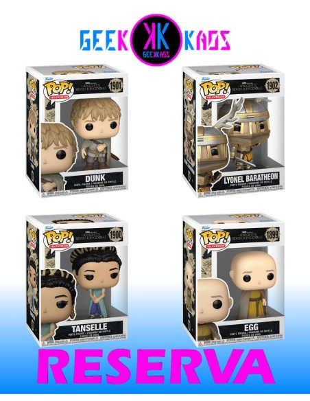 4-PACK - FUNKO POP! A KNIGHT OF THE SEVEN KINGDOM - EGG 1899, TANSELLE 1900, DUNK 1901, LYONEL 1902
