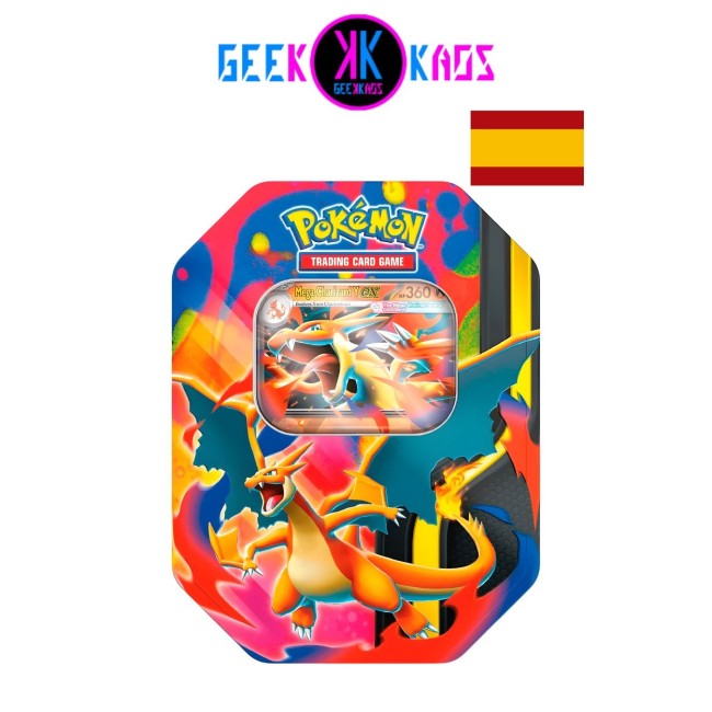 POKEMON TCG - LATA DE MEGA-CHARIZARD Y EX - ESPAÑOL