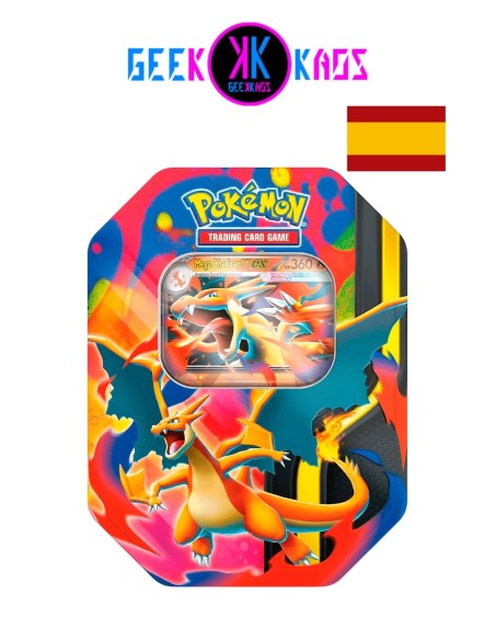 POKEMON TCG - LATA DE MEGA-CHARIZARD Y EX - ESPAÑOL