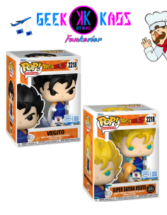 FUNKO POP! - DRAGON BALL Z - VEGITO 2218 (CHALICE PRERELEASE STICKER) ( bundle Regular + chase)
