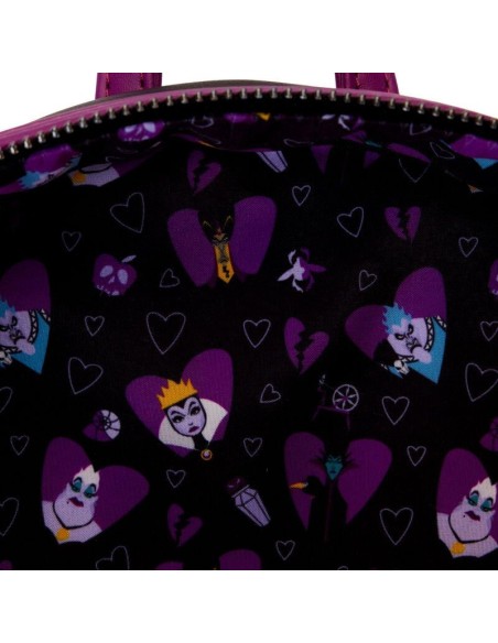 MINI MOCHILA - VILLAINS CURSE YOUR HEART - LOUNGEFLY