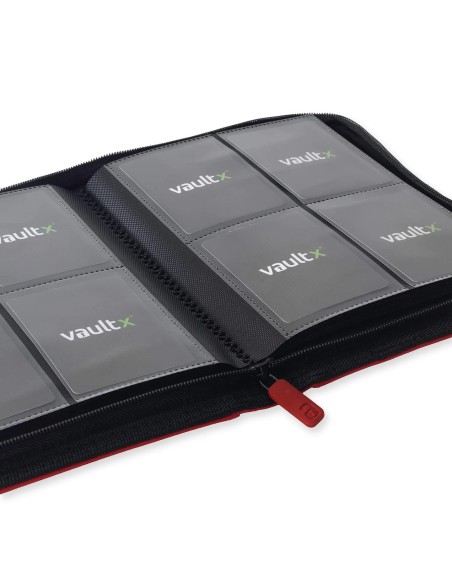 ALBUM TCG - FIRE RED - 4 POCKET - 160 CARTAS - VAULT X