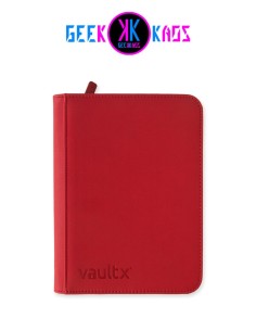ALBUM TCG - FIRE RED - 4 POCKET - 160 CARTAS - VAULT X