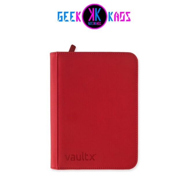 ALBUM TCG - FIRE RED - 4 POCKET - 160 CARTAS - VAULT X