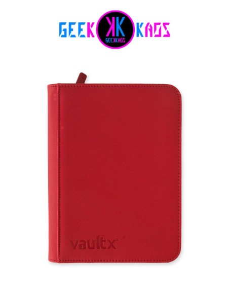 ALBUM TCG - FIRE RED - 4 POCKET - 160 CARTAS - VAULT X