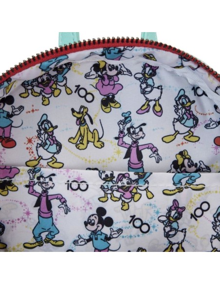 MINI MOCHILA - MICKY & FRIENDS - DISNEY 100 AOP EAR HOLDERS - LOUNGEFLY