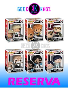 6-PACK - FUNKO POP! BLEACH - ICHIGO 2392, RENJI 2393, URYU 2394, YHWACH 2395, YAMAMOTO 2396, SHUNSUI 2397