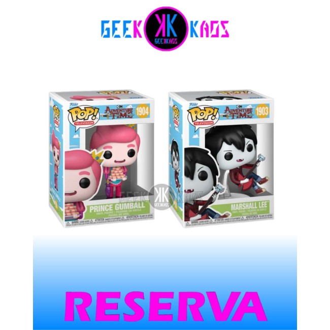 2-PACK - FUNKO POP! - ADVENTURE TIME - MARSHALL LEE 1903, PRINCE GUMBALL 1904