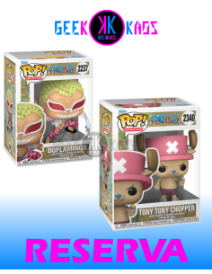 2-PACK - FUNKO POP! - ONE PIECE - DOFLAMINGO 2237, TONY TONY CHOPPER 2340