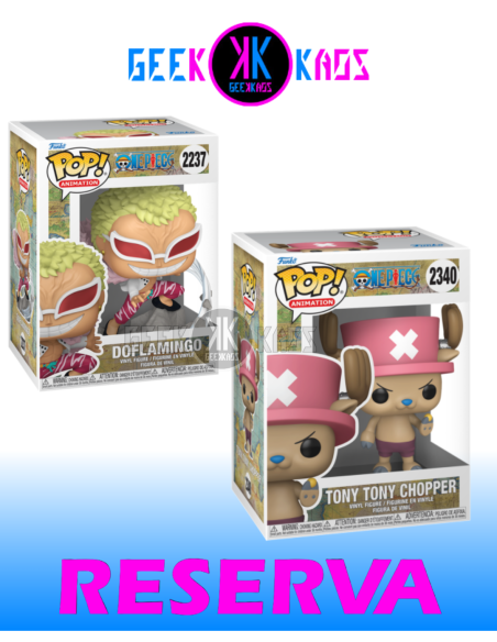 2-PACK - FUNKO POP! - ONE PIECE - DOFLAMINGO 2237, TONY TONY CHOPPER 2340