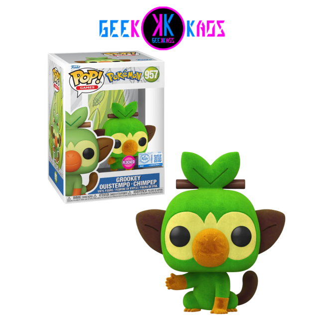 FUNKO POP! - POKEMON - GROOKEY 957 (SE) (FLOCKED)