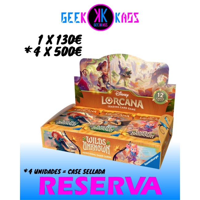 TCG DISNEY LORCANA CHAPTER 12 - WILDS UNKNOWN - BOOSTER 24 SOBRES - INGLES